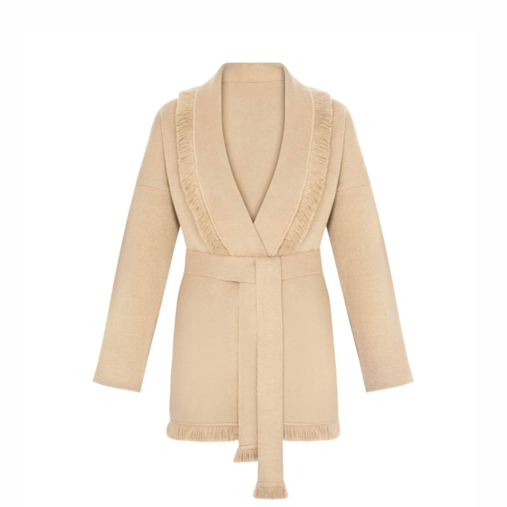 Wrap Cardigan - Apricot